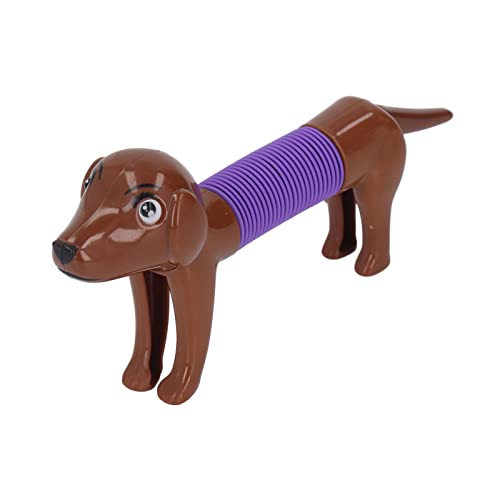 Aoaoy Popping Tube Fidget Toy Dog Design Bunte Flexible Stretchrohr für (#2) von Aoaoy