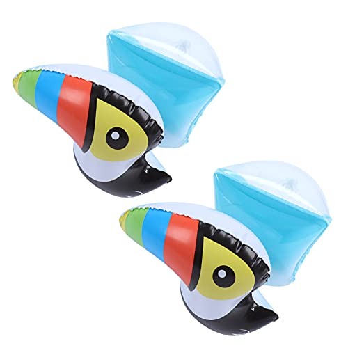 Aoaoy Toucan Muster PVC Aufblasbare Schwimmarmband für 3-6 Jahre Alt mit Doppel--Erholung Teich von Aoaoy