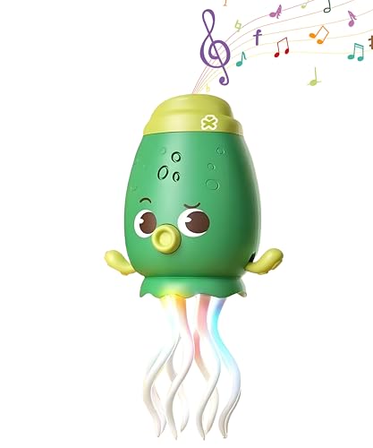 Aodejoy Electric Dancing Octopus Toy, Elektrisches Tanzendes Oktopus Spielzeug, LED-Lichtern Und Musik, Automatisch schwingender Krabbelnder, mit Hindernisvermeidungsfunktion (grün) von Aodejoy