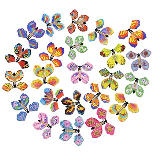 Aohcae Fliegende Schmetterlinge, 20 Stück Magischer Sliegender Schmetterling Schmetterlinge Fliegende deko Perfekt für Partyspiele, Geburtstagsgeschenke und Hochzeitsüberraschungen von Aohcae