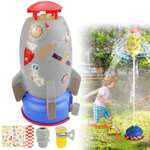 Aohcae Wasserspielzeug Kinder Outdoor, Water Rocket Sprinkler Garden Toy Wasserspielzeug Garten Wasserrakete für Kinder Raketenform Aohcae Wasserspielzeug Kinder Outdoor, Water Rocket Sprinkler Garden Toy Wasserspielzeug Garten Wasserrakete für Kinder Raketenform von Aohcae