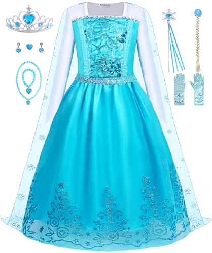 Aoiviss Mädchen Blau Prinzessin Kostüm Langarm Pailletten Partykleid Weihnachten Verkleidung Karneval Prinzessinkleid Halloween Fest 130 Aoiviss Mädchen Blau Prinzessin Kostüm Langarm Pailletten Partykleid Weihnachten Verkleidung Karneval Prinzessinkleid Halloween Fest 130 von Aoiviss