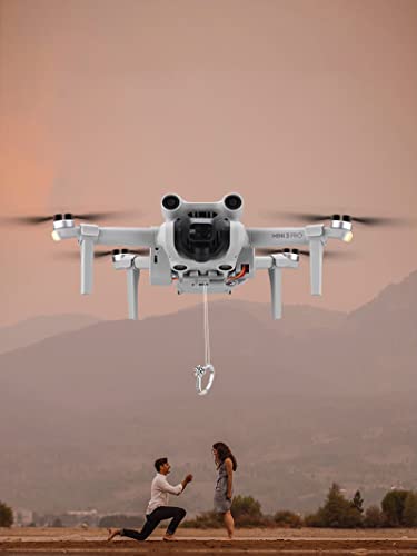 Aokicase Für DJI Mini 3 Pro/DJI Mini 3 Nutzlast Airdrop Release Drop Gerät Airdrop System Fahrwerk Bein Drohne Angelschnur Release und Drop Device Hochzeit,Angeln,Köder,Suche,Rettung(DJI-9321) von Aokicase