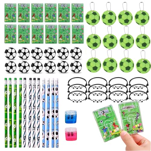 Aoksily 62 Stück Fussball Mitgebsel Jungen,Fussball Deko Geburtstag Kinder,Gastgeschenke Geburtstag Mitgebsel mit Bleistifte Geschenke Radiergummis Armband Set für Kinder Jungen Mädchen Aoksily 62 Stück Fussball Mitgebsel Jungen,Fussball Deko Geburtstag Kinder,Gastgeschenke Geburtstag Mitgebsel mit Bleistifte Geschenke Radiergummis Armband Set für Kinder Jungen Mädchen von Aoksily