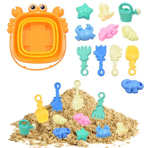 12 Stück Eimer und Spade Beach Set Kinder, AolKee Faltbarer Sand Eimer, Sandgrube Spielzeug, wiederverwendbar, Krabbe Handheld Faltbarer Eimer, Sommer Strandspiele für Kinder, Sommer Outdoor Spielzeug 12 Stück Eimer und Spade Beach Set Kinder, AolKee Faltbarer Sand Eimer, Sandgrube Spielzeug, wiederverwendbar, Krabbe Handheld Faltbarer Eimer, Sommer Strandspiele für Kinder, Sommer Outdoor Spielzeug von AolKee