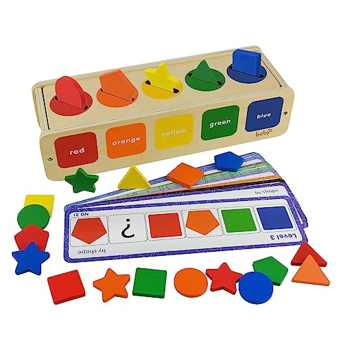 Montessori Spielzeug Baby, Montessori Spielzeug ab 1 Jahr, AolKee Holz Sortierbox Montessori Spielzeug für 1 2 3 Jahre alt, Holzspielzeug, Lernspielzeug für Alter 12+ Monate von AolKee