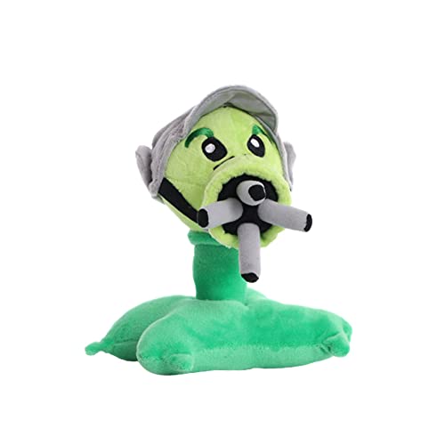 Aolivia Pvz Plüsch-Kommt mit 50 Aufklebern, PVC-Stoffpuppe, niedliche Pflanzen, PVC-Stofftiere (Gatling Peashooter) von Aolivia