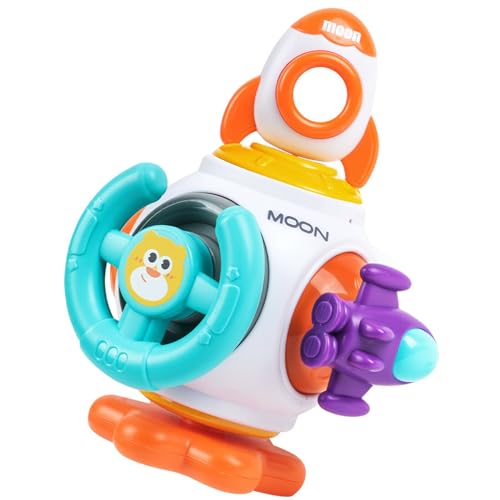 Aolso Busy Activity Cube, Sensorik Baby Motorikspielzeug, Lernspiele Ball, Montessori Würfel für 1-3 Jahre Kinder (Rakete) von Aolso
