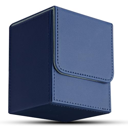 Aolso Card Deck Box für MTG, Sammelkarten Box für 100+ hüllen Karten, Magnetic Sammelkarten Box, Sammelkarten Box Kompatibel mit TCG/OCG/PTCG(Blaugrau) von Aolso