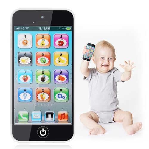 Aolso Telefon Spielzeug für Babys, Musik Handy Spielzeug, gefälschtes Telefon Spielzeug, Spielzeug Telefon für Jungen und Mädchen, Baby Spielzeug Geschenke, Kinder Lernen Mobiltelefon(Schwarz B) Aolso Telefon Spielzeug für Babys, Musik Handy Spielzeug, gefälschtes Telefon Spielzeug, Spielzeug Telefon für Jungen und Mädchen, Baby Spielzeug Geschenke, Kinder Lernen Mobiltelefon(Schwarz B) von Aolso