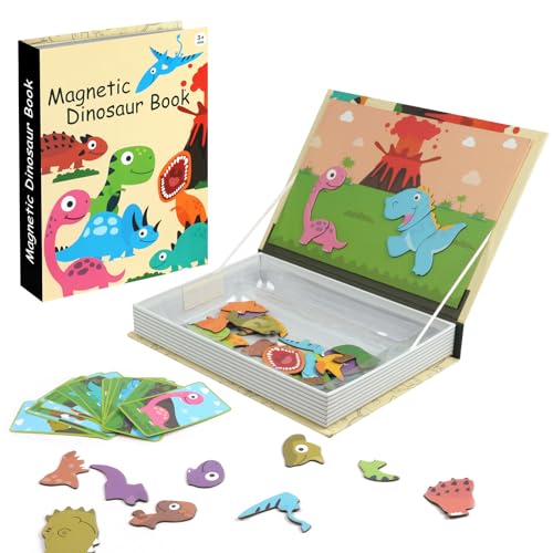 Aolso Magnetpuzzles für Kinder, 3–5 Jahre Magnetspiel, Dinosaurier Magnetpuzzles, Tierpuzzlebuch für Kleinkinder, Reisespiele und Reisespielzeug, Lernmagnet-Geschenk für den Roadtrip Aolso Magnetpuzzles für Kinder, 3–5 Jahre Magnetspiel, Dinosaurier Magnetpuzzles, Tierpuzzlebuch für Kleinkinder, Reisespiele und Reisespielzeug, Lernmagnet-Geschenk für den Roadtrip von Aolso