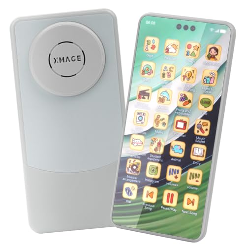 Aolso Telefon Spielzeug für Babys, Musik Handy Spielzeug, gefälschtes Telefon Spielzeug, Spielzeug Telefon für Jungen und Mädchen, Baby Spielzeug Geschenke, Kinder Lernen Mobiltelefon (Silbergrau) Aolso Telefon Spielzeug für Babys, Musik Handy Spielzeug, gefälschtes Telefon Spielzeug, Spielzeug Telefon für Jungen und Mädchen, Baby Spielzeug Geschenke, Kinder Lernen Mobiltelefon (Silbergrau) von Aolso