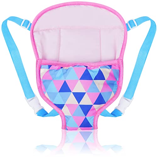 Aolso Babypuppentrage, Rückentrage mit verstellbaren Trägern für Babys, Tragepuppenzubehör für Kinder, Puppezubehör für 14-18 Zoll Puppengurt, Kuscheltiertrage für kleine Mädchen (Blau) Aolso Babypuppentrage, Rückentrage mit verstellbaren Trägern für Babys, Tragepuppenzubehör für Kinder, Puppezubehör für 14-18 Zoll Puppengurt, Kuscheltiertrage für kleine Mädchen (Blau) von Aolso