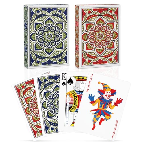 Aomaic 2 Stück Spielkarten Standard Pokerkarten Designer Profi Spielkarten Kartendeck Poker für Familien Kartenspiele Party Texas Holdem Romme Spielkarten Blackjack Pinochle-Kartenspiel Aomaic 2 Stück Spielkarten Standard Pokerkarten Designer Profi Spielkarten Kartendeck Poker für Familien Kartenspiele Party Texas Holdem Romme Spielkarten Blackjack Pinochle-Kartenspiel von Aomaic