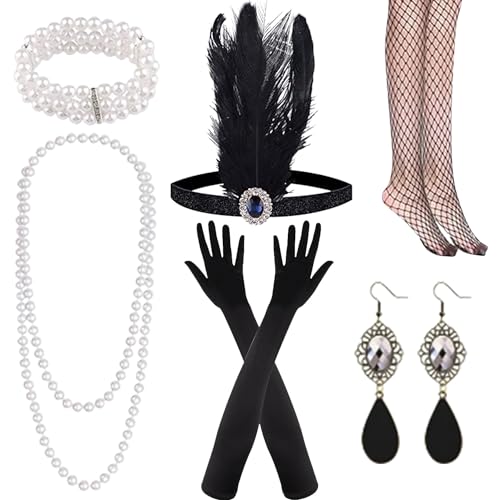 20er Jahre Accessoires, 1920er Accessoires Damen, Gatsby Accessoires Damen, 1920er Jahre Zubehör Set, 20er Jahre Accessoires Damen, 20er Jahre Kostüm Damen, für Karneval Halloween Weihnachten 20er Jahre Accessoires, 1920er Accessoires Damen, Gatsby Accessoires Damen, 1920er Jahre Zubehör Set, 20er Jahre Accessoires Damen, 20er Jahre Kostüm Damen, für Karneval Halloween Weihnachten von Aomantic Sarl