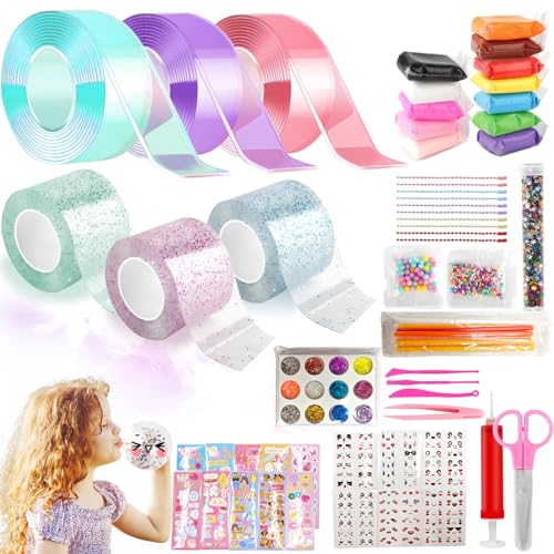 Nano Tape Bubbles Set, 75 Stück Magie Nano Tape Set, Bubble Nano Klebeband, Selbstklebendes Bubble Tape DIY, Doppelseitiges Klebeband Set für Blow Bubbles, DIY Craft Blow Bubbles Nano Tape Bubbles Set, 75 Stück Magie Nano Tape Set, Bubble Nano Klebeband, Selbstklebendes Bubble Tape DIY, Doppelseitiges Klebeband Set für Blow Bubbles, DIY Craft Blow Bubbles von Aomantic Sarl