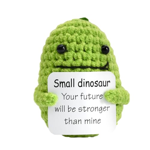 Aomhrek Häkelhai, Emotional Support Plushies, Emotional Support, Gehäkelte Kuscheltiere (Grüner-Dinosaurier) von Aomhrek