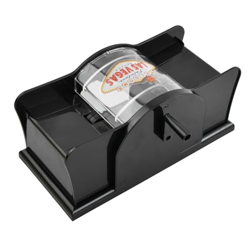Aomhrek Manuelle Kartenmischmaschine für 2 Kartendecks – Mischmaschine Karten für UNO, Poker, Skip BO & Mehr – Tragbarer Kartenmischer mit Anti-Schummel-Design, Langlebig und Einfach zu Bedienen von Aomhrek