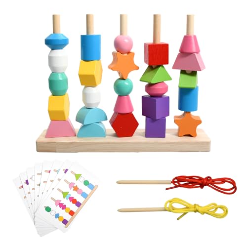 Spielzeug Ab 2 Jahre, FäDelspiel Ab 2 Jahre Farberkennungsspielzeug, Spielzeug Ab 3 Jahre Mehrfarbiges PäDagogisches Stapelspielzeug FüR 2-3-JäHrige, Ideales Holzspielzeug FüR 1-JäHrige Kinder Spielzeug Ab 2 Jahre, FäDelspiel Ab 2 Jahre Farberkennungsspielzeug, Spielzeug Ab 3 Jahre Mehrfarbiges PäDagogisches Stapelspielzeug FüR 2-3-JäHrige, Ideales Holzspielzeug FüR 1-JäHrige Kinder von Aomhrek