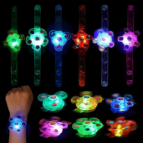 Aomig LED Armbänder Leuchtspielzeug,14 Pcs LED Leuchtspielzeug Partyartikel,5 Farben 6 Stil LED Flash Light Armband,Partyartikel Set für Kinder Weihnachten,Hallowen,Geburtstag von Aomig