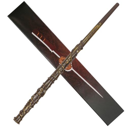 Aomig Zauberstab Kinder Zauberer Zubehör Jungen Mädchen Movie Props Magic Wand Spielzeug Magischer Zauberstab aus Kunststoff für Zauberer Zauberlehrlinge Kostümzubehör Cosplay Halloween Karneval (F) von Aomig