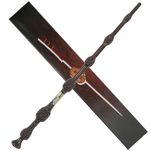 Aomig Zauberstab Kinder Zauberer Zubehör Jungen Mädchen Movie Props Magic Wand Spielzeug Magischer Zauberstab aus Kunststoff für Zauberer Zauberlehrlinge Kostümzubehör Cosplay Halloween Karneval (E) von Aomig