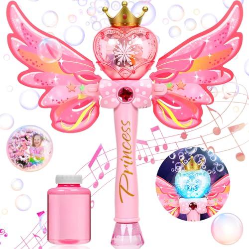 Aooess Seifenblasenmaschine für Mädchen Kinder Seifenblasenspielzeug Seifenblasenstab Outdoor Bubble Toys für Party Geburtstag Geschenk für 3-8 Jahre Mädchen Spielzeug Geburtstag Kinderspielzeug Aooess Seifenblasenmaschine für Mädchen Kinder Seifenblasenspielzeug Seifenblasenstab Outdoor Bubble Toys für Party Geburtstag Geschenk für 3-8 Jahre Mädchen Spielzeug Geburtstag Kinderspielzeug von Aooess