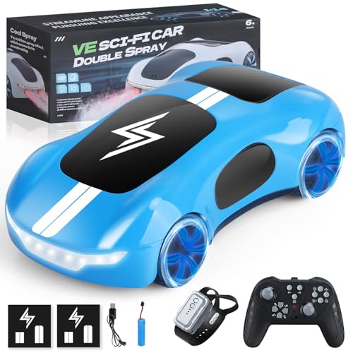 Aooess Ferngesteuertes RC Drift Car 3 4 5 6 7 8 9 10 Jahre Jungen RC Auto Spielzeug mit LED Licht Spray Fernbedienung Geschenke Outdoor Auto Kinderspielzeug ab 4-10 Jahre Junge Mädchen von Aooess