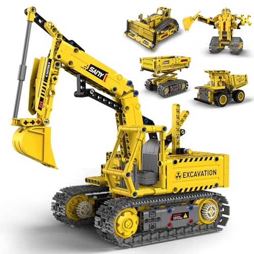 AoreSpty Roboter Kinder - 5-in-1 Programmierbar mit App & Fernsteuerung Spielzeug ab 6 Jahre Jungen, Klemmbausteine Roboter Bausatz, Geschenk für Jungen 6-14 Jahre (555 Teile) von AoreSpty