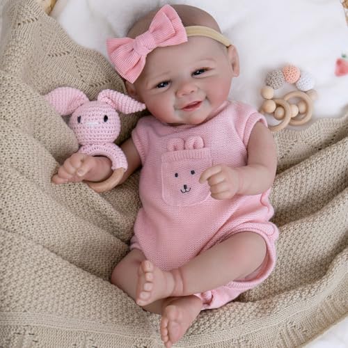 Aori Realistische Reborn-Babypuppen – Gewichtetes, lebensechtes Neugeborenen-Baby-Mädchen mit flexiblen Gliedmaßen und Venen-Details, niedliches, weiches Körper-Puppen-Set mit Outfit für Kinder ab 3 Aori Realistische Reborn-Babypuppen – Gewichtetes, lebensechtes Neugeborenen-Baby-Mädchen mit flexiblen Gliedmaßen und Venen-Details, niedliches, weiches Körper-Puppen-Set mit Outfit für Kinder ab 3 von Aori