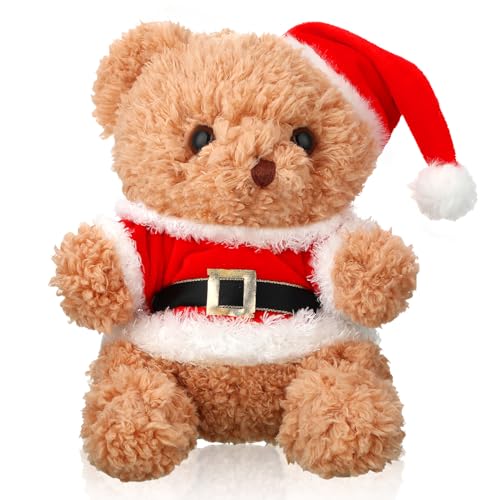 Aoriher Weihnachten Kuscheltier Bär Plüschtier Bär Weihnachtsdeko Weihnachten Plüschbär Ornament Weihnachten Stofftier Bär Geschenk Foto Requisiten, 23 cm Aoriher Weihnachten Kuscheltier Bär Plüschtier Bär Weihnachtsdeko Weihnachten Plüschbär Ornament Weihnachten Stofftier Bär Geschenk Foto Requisiten, 23 cm von Aoriher