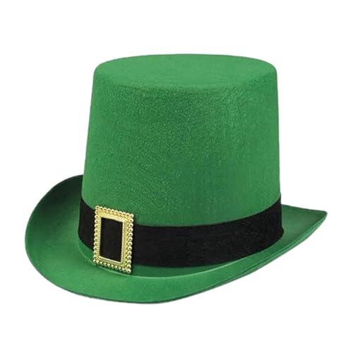 Aoseiens Leprechaun Hut St. Patricks Day Zubehör, St. Patricks Day Hut mit Metallschnalle, Irischer Grüner Zylinder Lucky Leprechaun Kostüm, Kleeblatt-Hut, Irische Festtagskleidung Aoseiens Leprechaun Hut St. Patricks Day Zubehör, St. Patricks Day Hut mit Metallschnalle, Irischer Grüner Zylinder Lucky Leprechaun Kostüm, Kleeblatt-Hut, Irische Festtagskleidung von Aoseiens