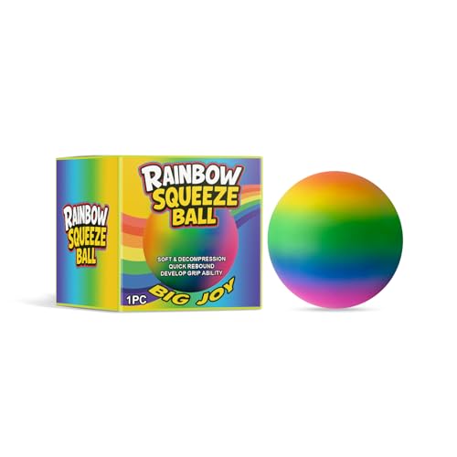 Riesige Regenbogen-Stressbälle für Erwachsene, große Stressbälle für Kinder, Quetschspielzeug, Ball zum Stressabbau, Zappelspielzeug, sensorischer Ball, Quetschspielzeug für Jungen und Mädchen Riesige Regenbogen-Stressbälle für Erwachsene, große Stressbälle für Kinder, Quetschspielzeug, Ball zum Stressabbau, Zappelspielzeug, sensorischer Ball, Quetschspielzeug für Jungen und Mädchen von Aoseiens