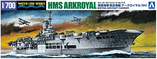 1/700 Water Line Series No.714 Royal Navy Flugzeugträger Ark Royal 1941 Bismarck Verfolgungsspiel von Aoshima