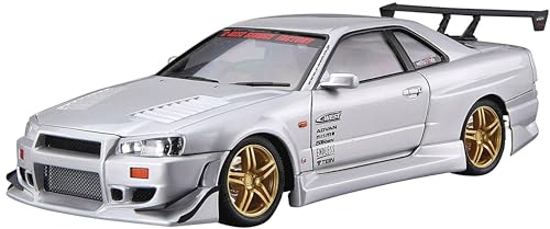 Aoshima 2002 Nissan Skyline R34 GT-R C-West BNR34 1:24 Model Kit Bausatz 055427 Aoshima 2002 Nissan Skyline R34 GT-R C-West BNR34 1:24 Model Kit Bausatz 055427 von Aoshima