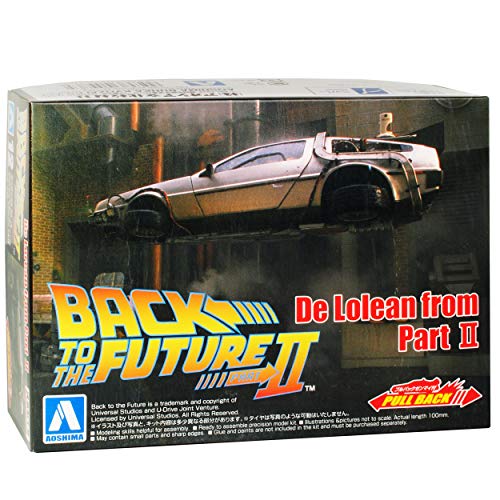 Aoshima Delorean Back to The Future II Kit Bausatz 1/43 Modell Auto mit individiuellem Wunschkennzeichen von Aoshima