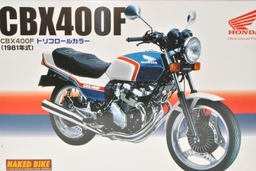 Aoshima Hon-da CBX400F 1981 Rot Weiss Blau 041000 Kit Bausatz 1/12 Modell Motorrad Modell Auto von Aoshima