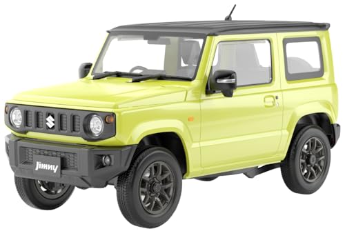 Aoshima JB64 Jimny 2018 Kinetic Yellow Modellbausatz im Maßstab 1:24 von Aoshima
