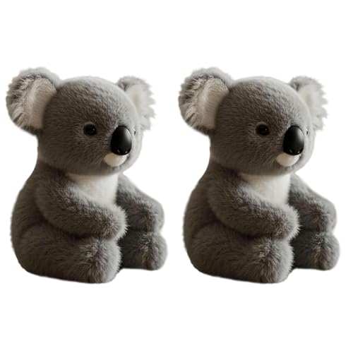 Aosrioylt Koala-Plüschtier zur emotionalen Unterstützung, ultraweicher Koala mit natürlichen Bewegungen und realistischen Umarmungen, Einschlafhilfe-Plüschtier for Trost auf Abruf(2pcs) von Aosrioylt
