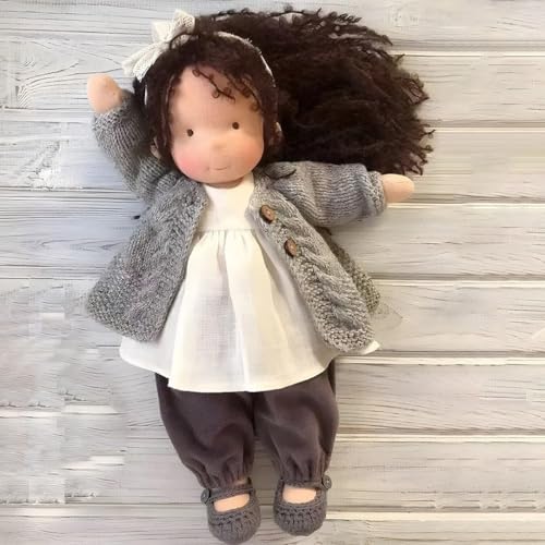 Aosrioylt Waldorfpuppe Handarbeit, Handgemachte Waldorfpuppe, Vintage Gehäkelte Puppe Stoffpuppe als Geburtstagsgeschenk Plüschfigur Spielzeug(10# Phoenix) von Aosrioylt