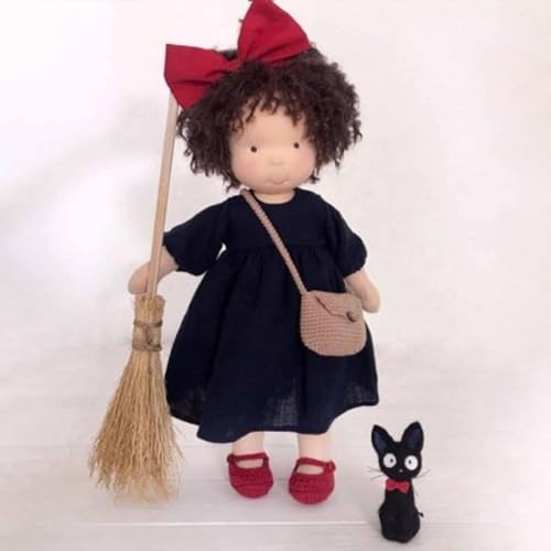 Aosrioylt Waldorfpuppe Handarbeit, Handgemachte Waldorfpuppe, Vintage Gehäkelte Puppe Stoffpuppe als Geburtstagsgeschenk Plüschfigur Spielzeug(27# Elizabeth) von Aosrioylt