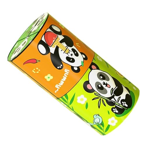 Kreatives, Faltbares Panda-Zauberwürfel-Spielzeug for Kinder, 3D-Flips-Zauberwürfel-Set, Stress- Und Angstabbau-Zauberwürfel, Verwandelt Puzzlewürfel for Unterwegs, Zappelschieber(D) von Aosrioylt