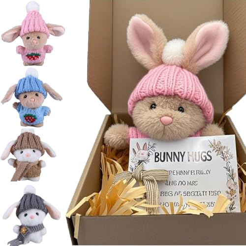 Mini-Häschen for Umarmen, süßes Ostergeschenk, handgefertigte Plüsch-Taschen-Hase-Puppe, 2025 neue emotionale Unterstützung, positives Häkel-Häschen, süßes Geschenk for die Lieben von Familie und Freu von Aosrioylt