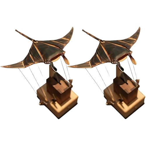 Verbesserte Version, Handgefertigtes Elektrisches Bionisches Manta-Rochen-Ornament Aus Holz, Handgefertigter Manta-Rochen-Automat Aus Holz, Elektrische Bionische Manta-Rochen-Schwimmhaltung(2pcs) von Aosrioylt