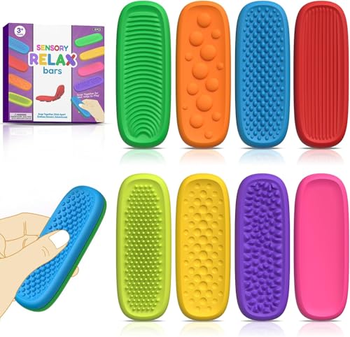 Sensory Strips Fidget Toys for Kids with Autism: 8 Pack Textured Suction Toys for Autism Kids Calming - Sensory Stickers for ADHD Anxiety Relief Items - Fidget Strips for Classroom Office Desk Sensory Strips Fidget Toys for Kids with Autism: 8 Pack Textured Suction Toys for Autism Kids Calming - Sensory Stickers for ADHD Anxiety Relief Items - Fidget Strips for Classroom Office Desk von AotBlcer