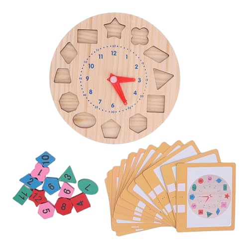 Aoveew Holzform Farbsortierung Uhr Lernen Zeit Aktivität Set Unterricht Zeit Zahl Blöcke Pädagogisches Spielzeug für Kindergarten Aoveew Holzform Farbsortierung Uhr Lernen Zeit Aktivität Set Unterricht Zeit Zahl Blöcke Pädagogisches Spielzeug für Kindergarten von Aoveew
