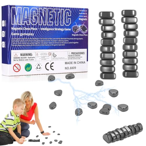 Aoyfuwell Magnetisches Schachspiel, 40 Stück Magnet Spiel, Tisch Magnetspiele mit Magnetische Steine, Tragbares Magnetisches Schachbrett Magnetic Spiele für Familientreffen Partyzubehör Aoyfuwell Magnetisches Schachspiel, 40 Stück Magnet Spiel, Tisch Magnetspiele mit Magnetische Steine, Tragbares Magnetisches Schachbrett Magnetic Spiele für Familientreffen Partyzubehör von Aoyfuwell