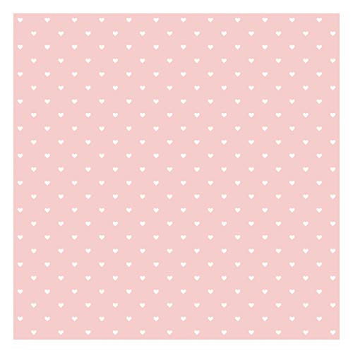 Apalis Vliestapete No.YK59 Weiße Herzen auf Rosa, HxB: 240cm x 240cm von Apalis