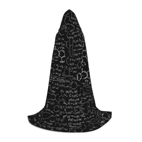 (Abstrakte Wissenschaft Chemie Illustration 3D) Druck Kapuzenumhang für Teenager, Kostümparty, Halloween, Kapuzenumhang, weich und elastisch, Größe S von Apbdffjnf