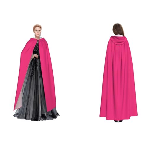 Apbdffjnf (BauhiniaZijing Mysteriöser Umhang mit Kapuze für Erwachsene, Rot) für Halloween, Party, Weihnachten, Cosplay von Apbdffjnf